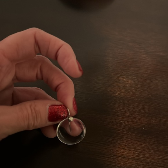 Tiffany & Co. Peretti Round Disc Diamond Drop Dangle Earring SINGLE - Picture 2 of 2